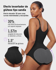Easyslide™ Faja Moldeadora Body De Tirantes Con Escote En V Profundo
