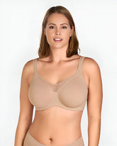 Brasier Reductor con Aro, Cobertura Total con Tirantes Anchos y Espalda Alisadora