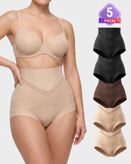 Paquete de Pantys Moldeadores de Cintura Alta con Control de Abdomen en V