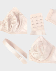 Sujetador Minimizer de Encaje con Perlas y Brillo para Tallas Grandes