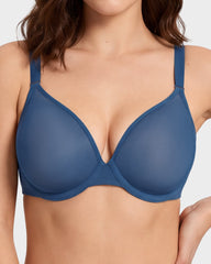 Brasier Invisible de Malla Sin Costuras con Varilla Flexible