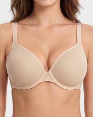 Brasier Invisible de Malla Sin Costuras con Varilla Flexible