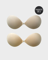 Sujetador Push-Up Invisible Adhesivo con Cierre Frontal (2 Pares)