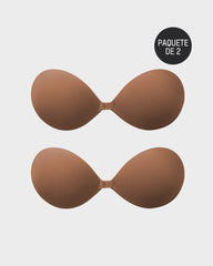 Sujetador Push-Up Invisible Adhesivo con Cierre Frontal (2 Pares)