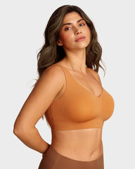 Brasier Talla Extra Sin Varilla – Push-Up, Cobertura Total y Tirantes Anchos