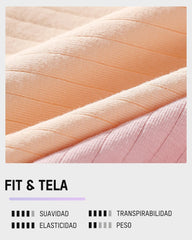 Pack de 4 panties de algodón sin costuras de cintura alta con efecto realce