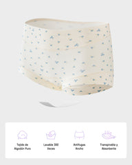 Pack de 4 panties de algodón sin costuras de cintura alta con máximo confort