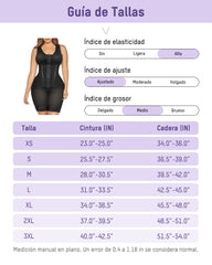 Faja Colombiana de Cuerpo Completo con Doble Control de Abdomen