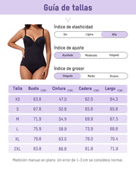 Body Moldeador de Tirantes con Escote en V y Control de Abdomen
