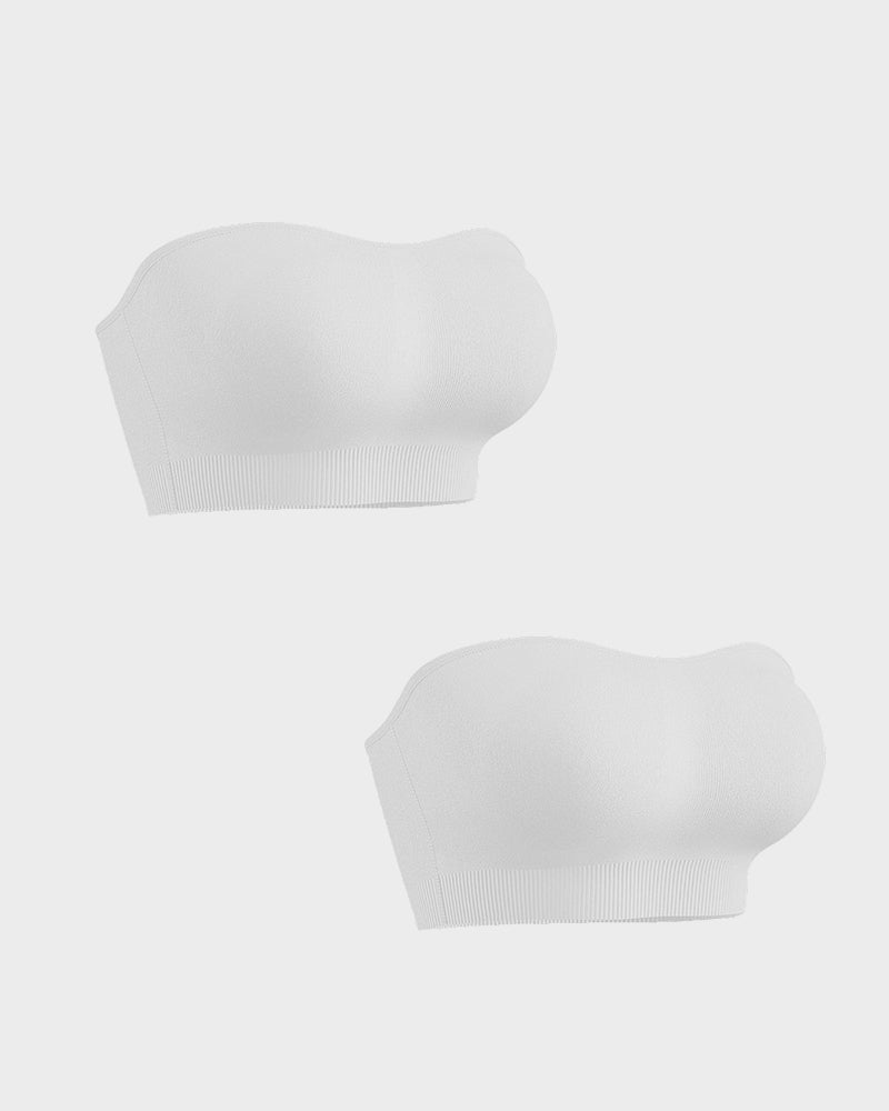 Brasier strapless sin varilla, sin costuras y antideslizante