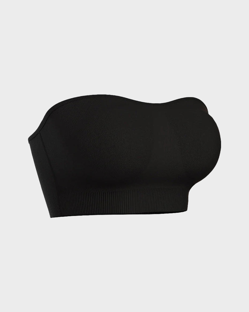 Brasier strapless sin varilla, sin costuras y antideslizante