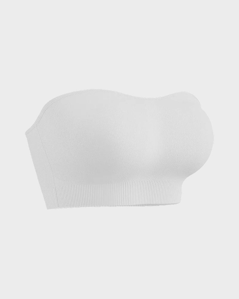 Brasier strapless sin varilla, sin costuras y antideslizante