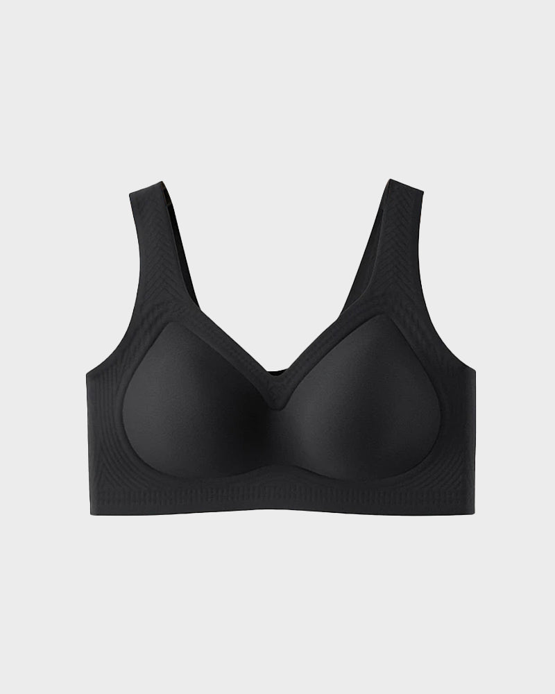 Brasier Talla Extra Sin Varilla – Push-Up, Cobertura Total y Tirantes Anchos