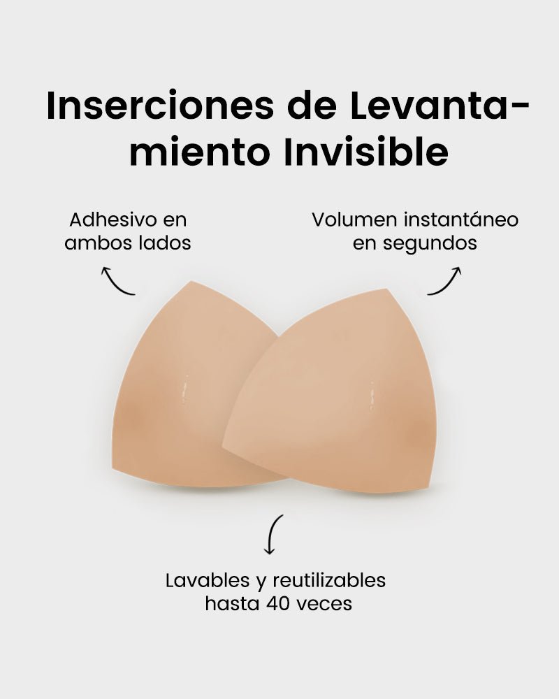 Insertos Invisibles de Levantamiento Adhesivos Doble Cara (2 Pares)