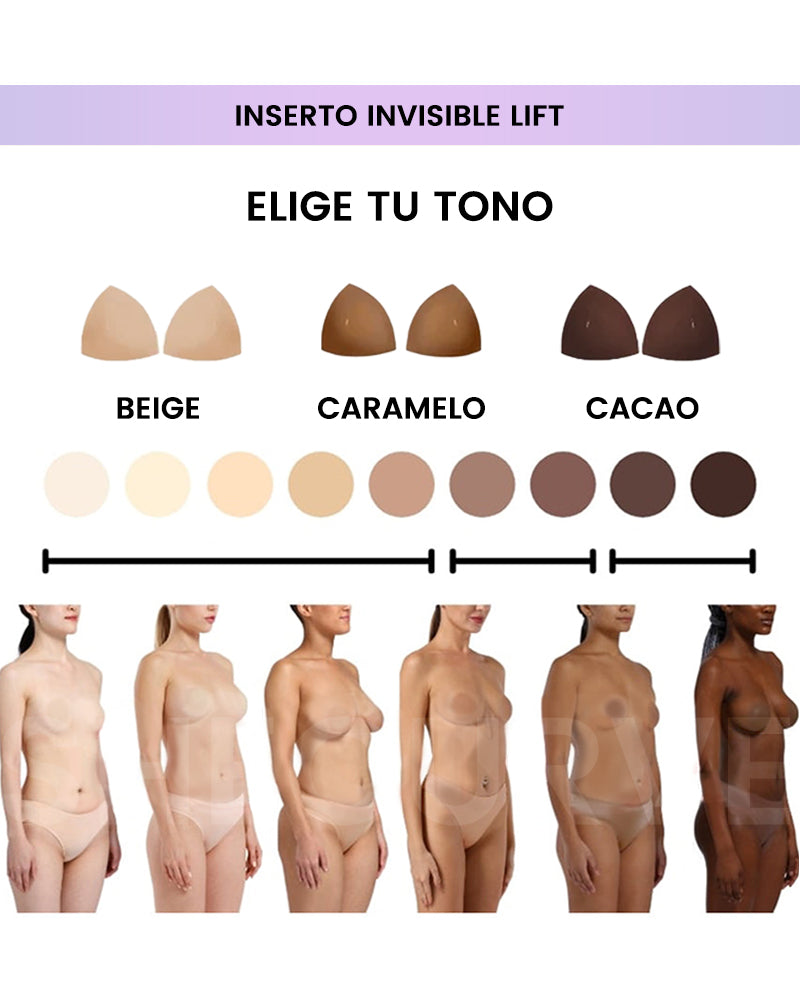 Insertos Invisibles de Levantamiento Adhesivos Doble Cara (2 Pares)