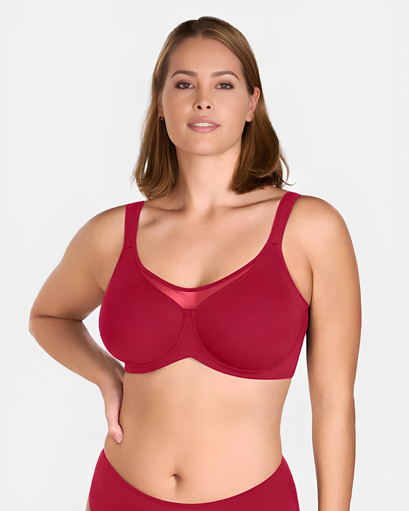 Brasier Reductor con Aro, Cobertura Total con Tirantes Anchos y Espalda Alisadora