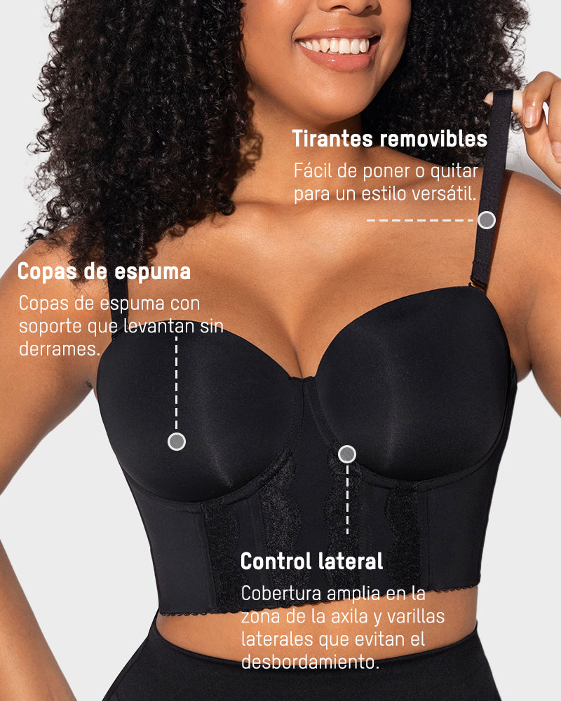 El Bra Strapless de Espalda Baja