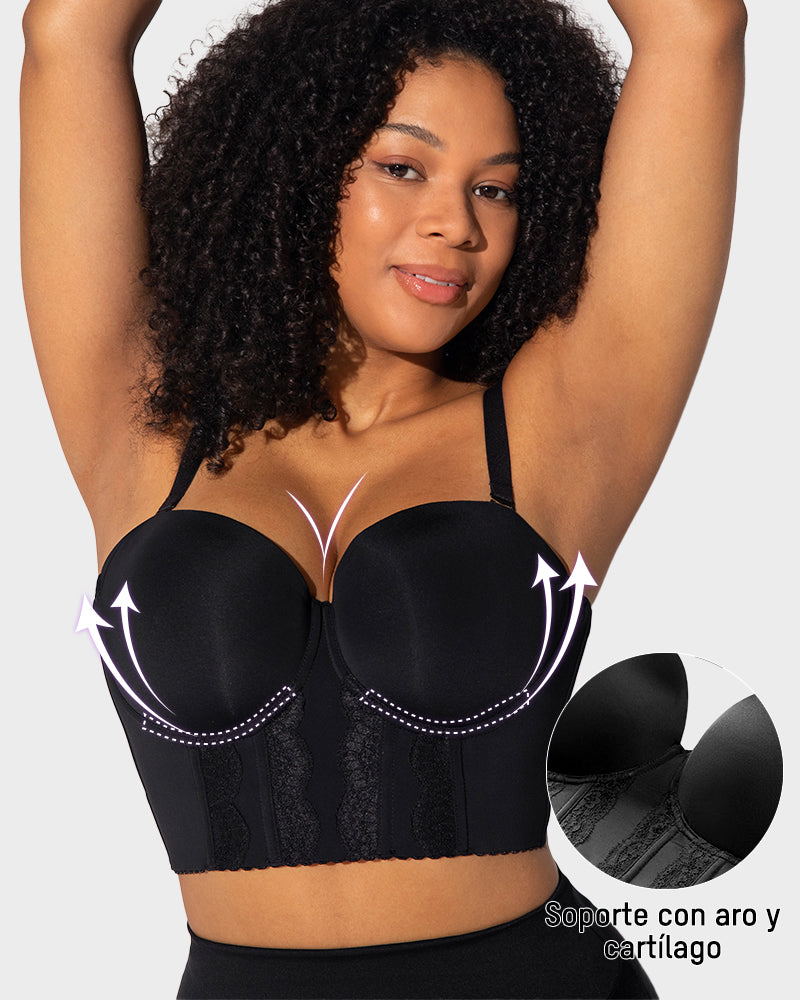 El Bra Strapless de Espalda Baja