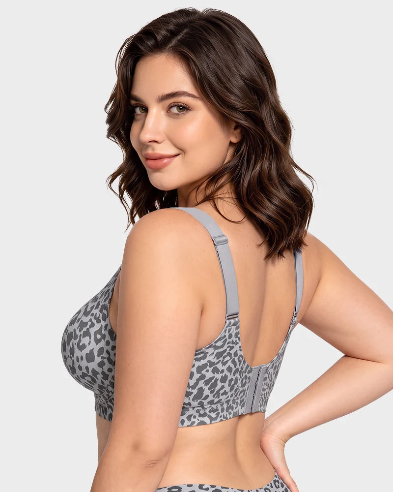 Brasier sin varilla con soporte firme, push up natural para busto grande