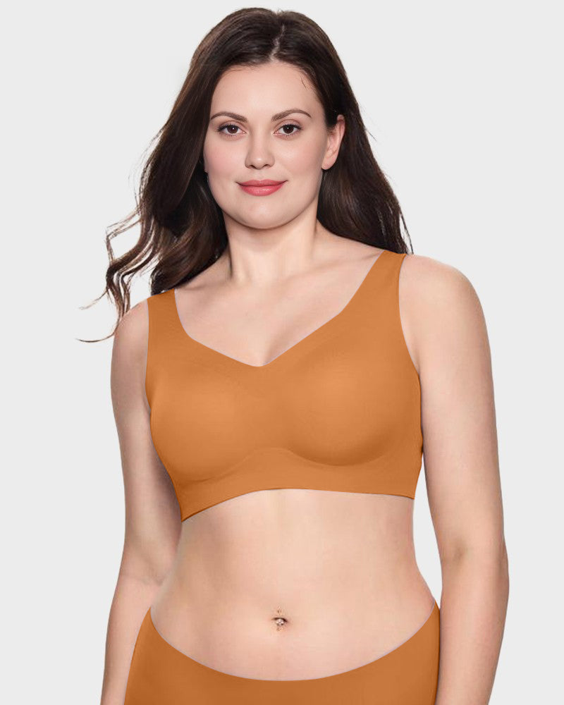 Brasier Talla Extra Sin Varilla – Push-Up, Cobertura Total y Tirantes Anchos