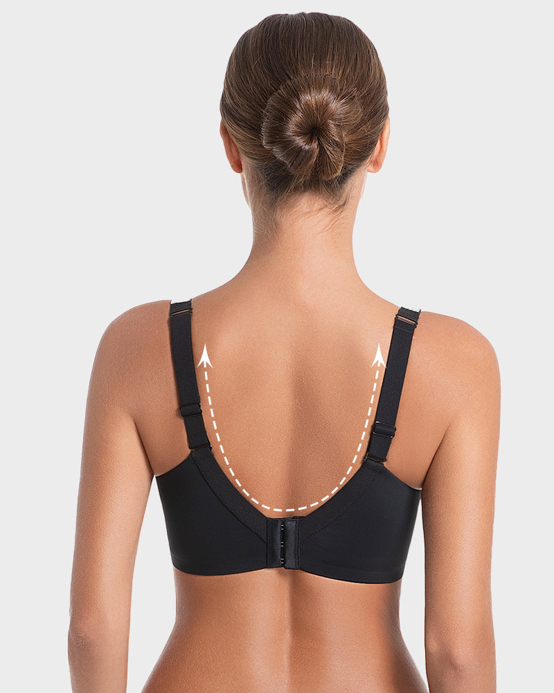 Sujetador Push-Up con Aros y Escote en V Profundo con Tirantes de Pedrería