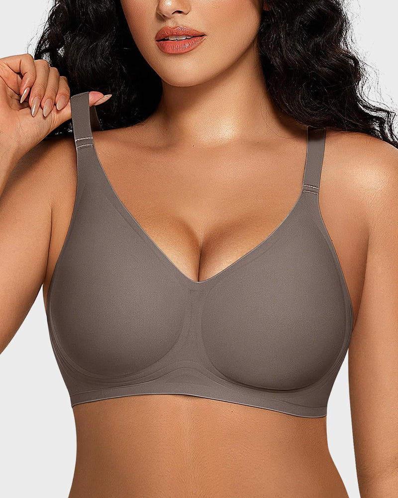 Sostén inalámbrico con tira de gel suave y cómoda sin costuras