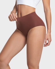 Pack de 6 Panties sin Costuras de Cintura Alta con Efecto Moldeador Ligero