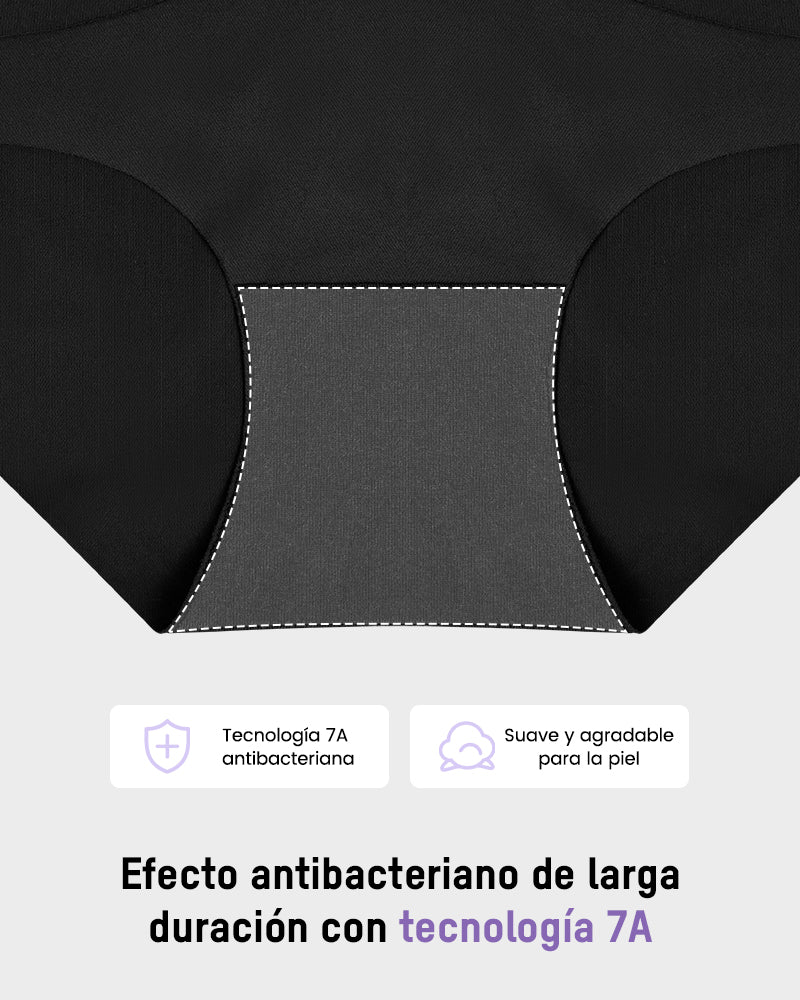 Pack de 5 Bragas Hipster de Algodón con Encaje