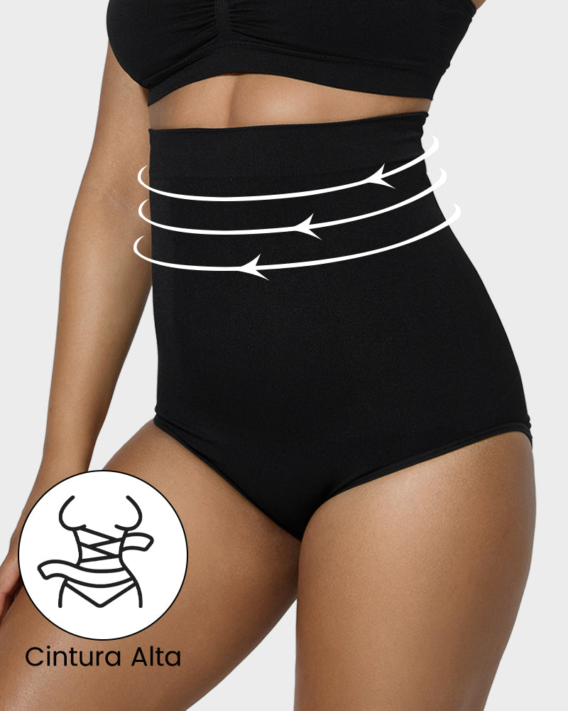 Paquete de 2 Braguita de Cintura Alta con Control de Abdomen