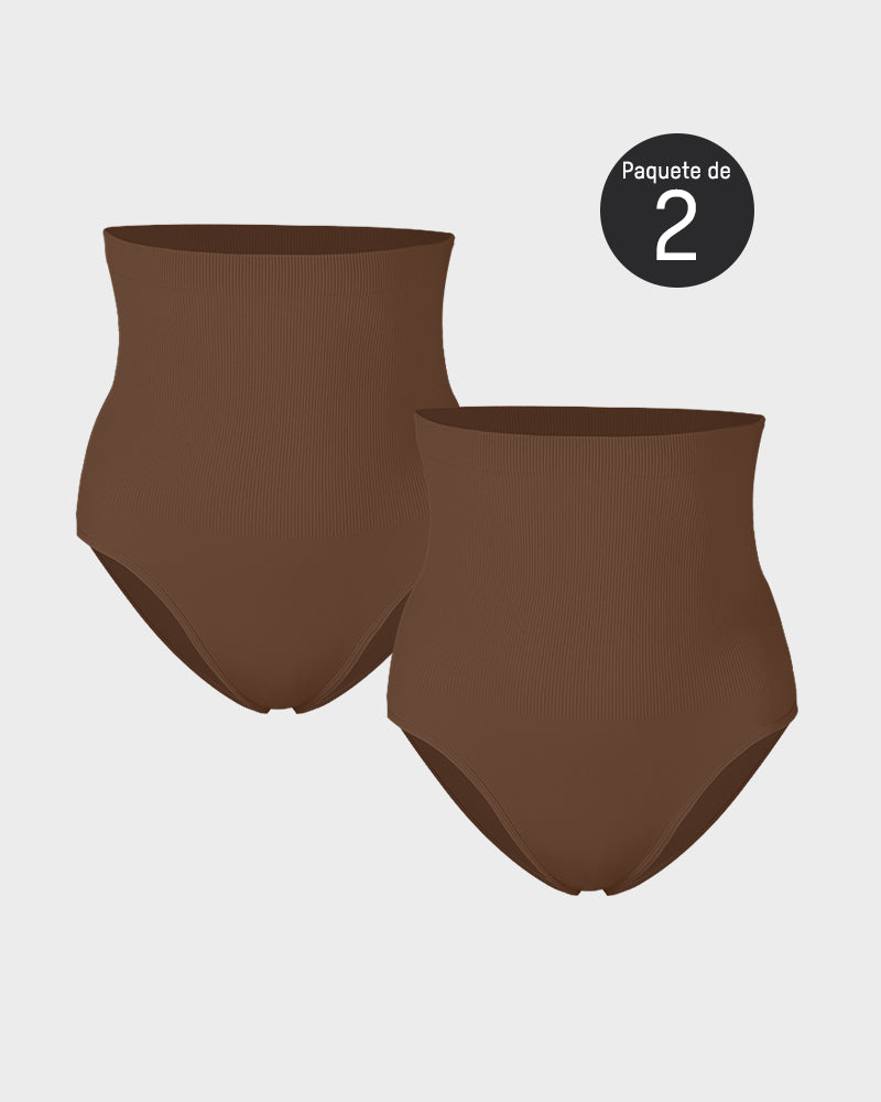 Paquete de 2 Braguita de Cintura Alta con Control de Abdomen