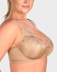 Sujetador Minimizer de Encaje con Perlas y Brillo para Tallas Grandes