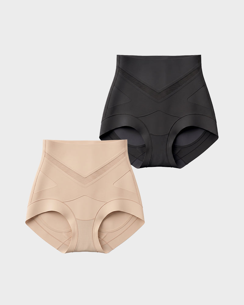 Paquete de Pantys Moldeadores de Cintura Alta con Control de Abdomen en V