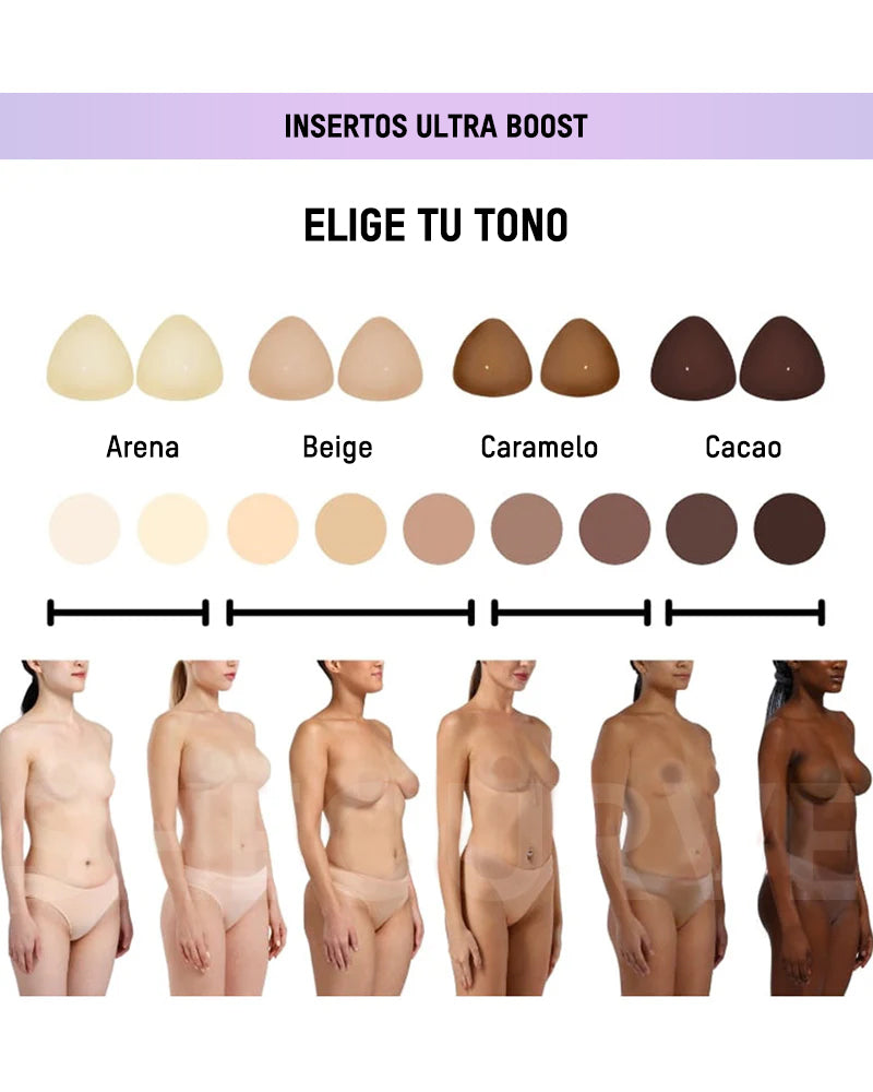 Almohadillas Adhesivas para Levantamiento Instantáneo del Busto (2 Pares)
