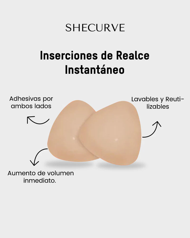 Almohadillas Adhesivas para Levantamiento Instantáneo del Busto (2 Pares)
