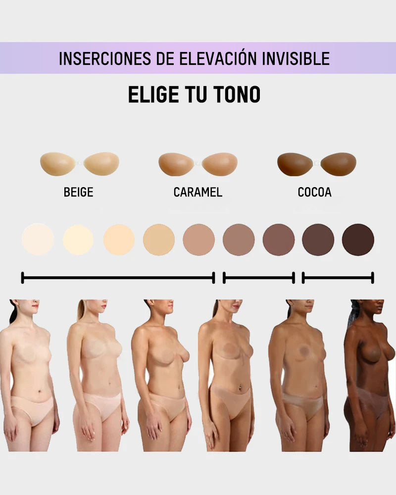 Sujetador invisible autoadhesivo de silicona con cierre frontal (2 Pares)