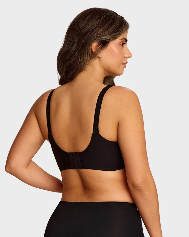 Sujetador Jelly Sin Aros de Cobertura Total con Borde Ondulado