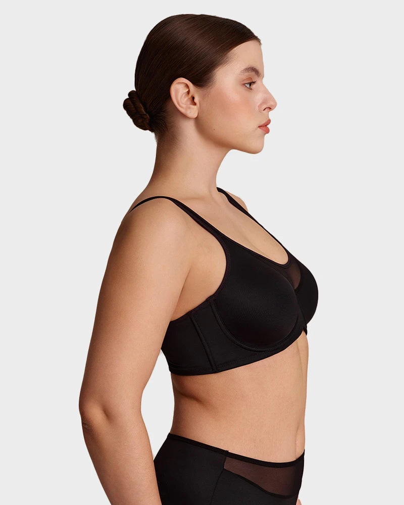 Brasier reductor con varillas, cobertura total con tirantes anchos y espalda alisadora