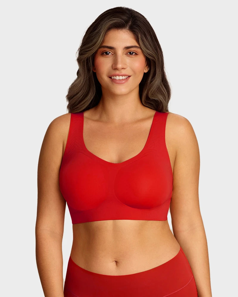 Brasier Talla Extra Sin Varilla – Push-Up, Cobertura Total y Tirantes Anchos