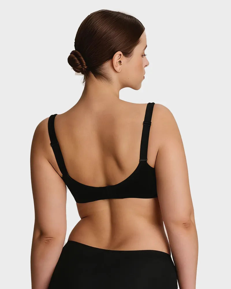 Sujetador Balconette Invisible con Aros, Sin Relleno Ideal para Escotes Bajos y Cuellos Cuadrados