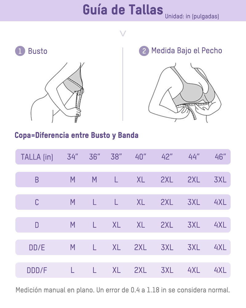 Brasier sin varilla con soporte firme, push up natural para busto grande