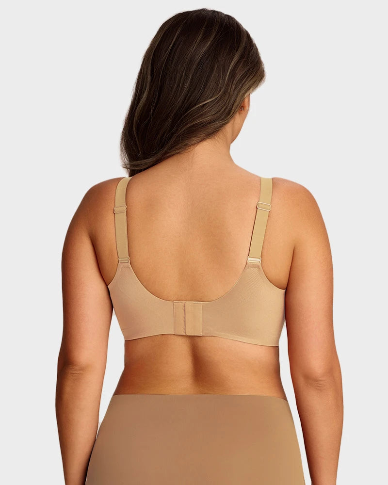 Brasier de satín de lujo sin varilla y sin costuras con soporte