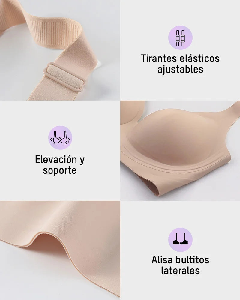 Brasier Deep V con Gel Jelly de Soporte, Ultraligero y Fresco