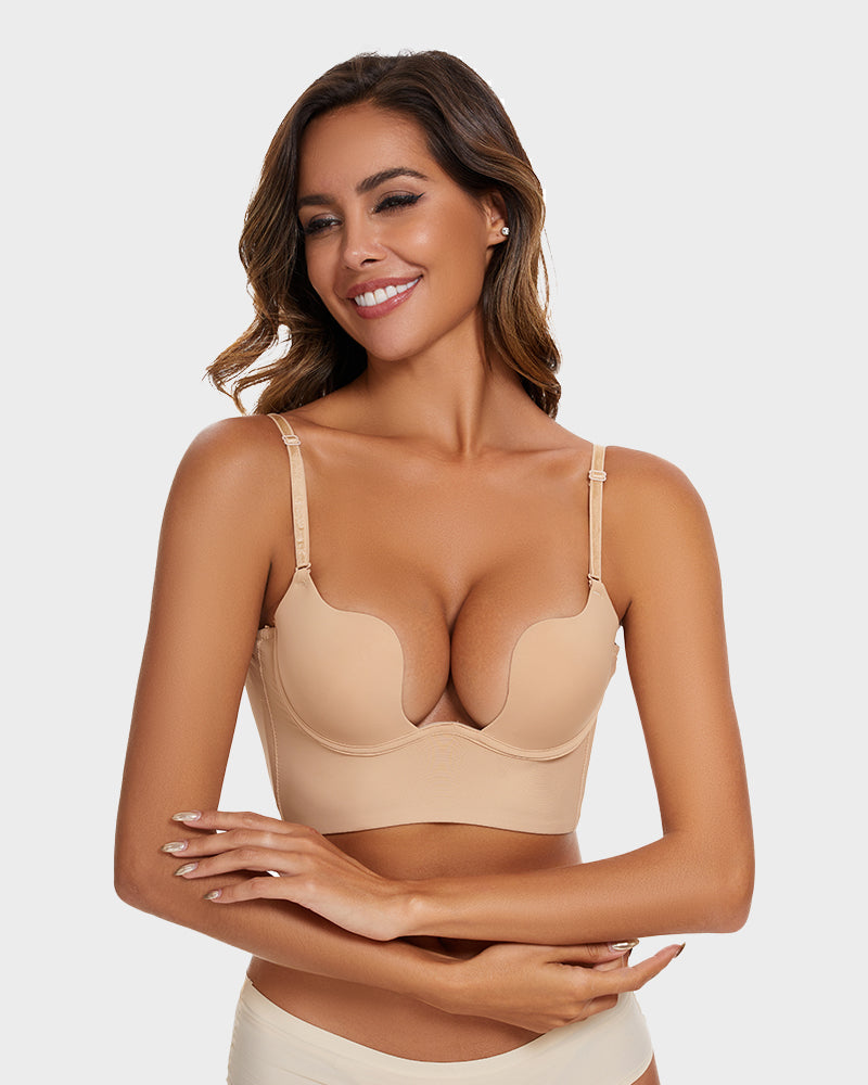 Brasier Sin Espalda con Escote en U