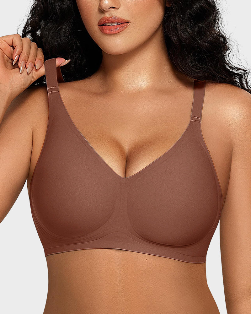 Sostén inalámbrico con tira de gel suave y cómoda sin costuras