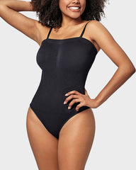 Body moldeador bandeau sin costuras con tirantes removibles