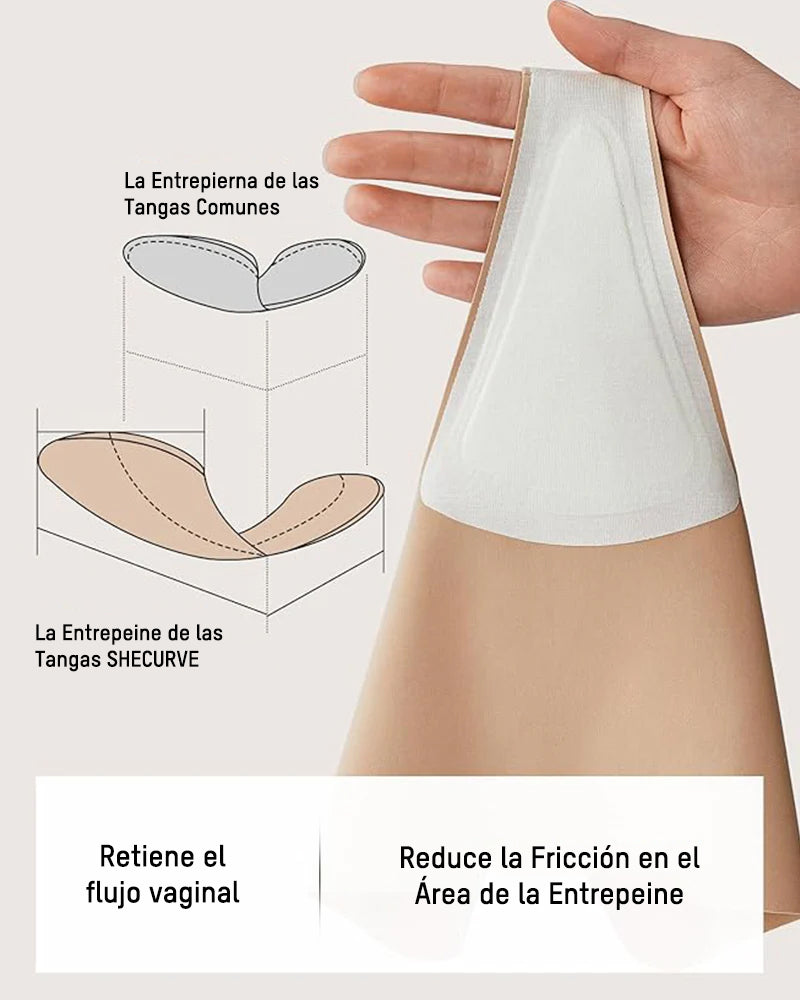 Paquete de 5 Tanga Sin Costuras con Protección Antimarcas