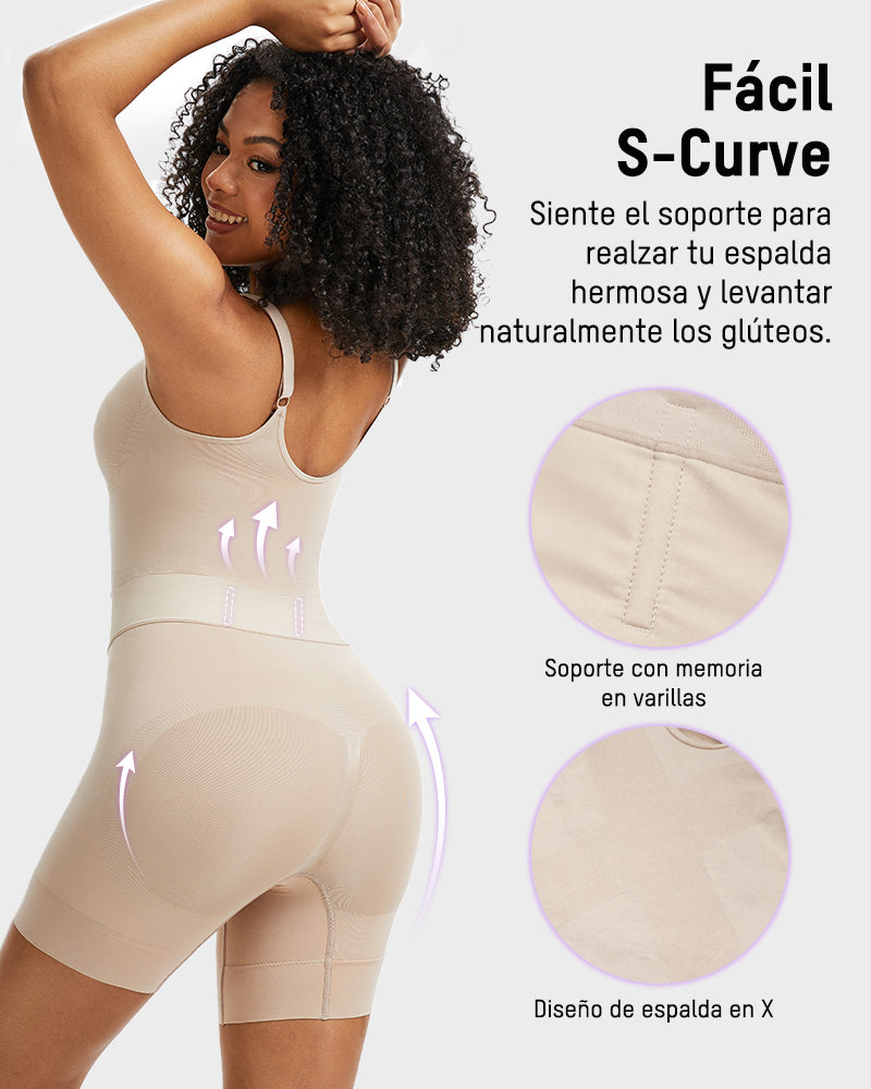 Faja Moldeadora 6 Zonas – Apertura Trasera para Baño y Moldea Cintura, Busto y Glúteos