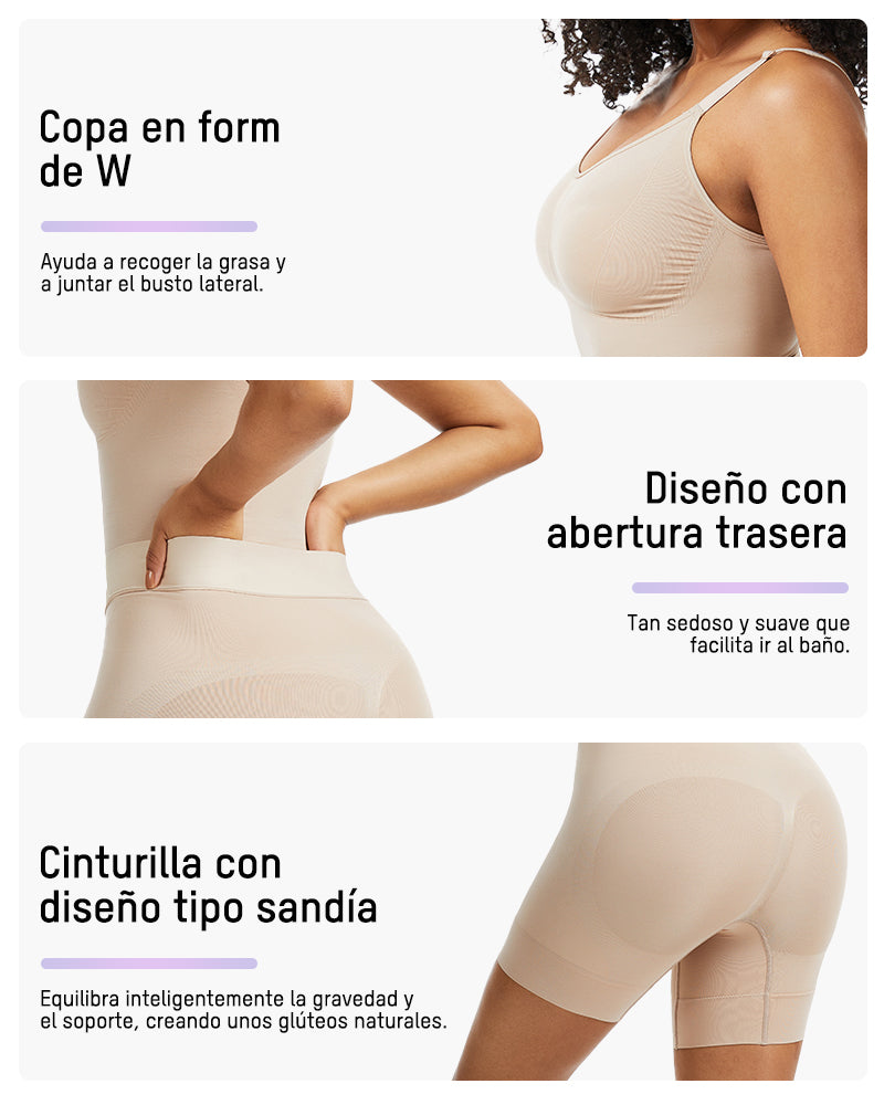 Body Fajas de Una Sola Pieza con Diseño de Fácil Apertura