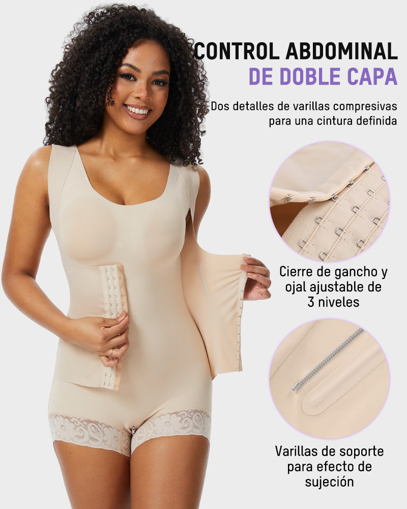 Body Faja de Control Abdominal de Doble Capa PowerMesh