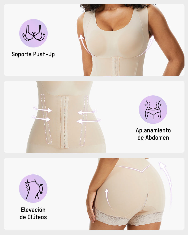 Body Faja de Control Abdominal de Doble Capa PowerMesh